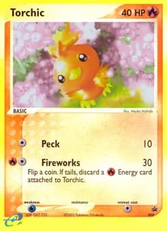Torchic card in English