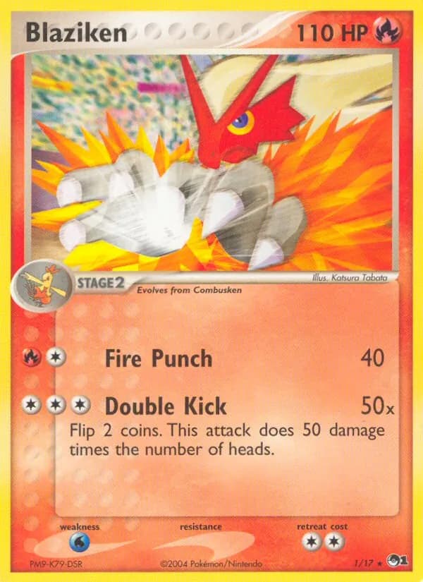 Blaziken card in English