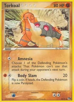 Torkoal card in English