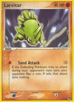 Larvitar card in English