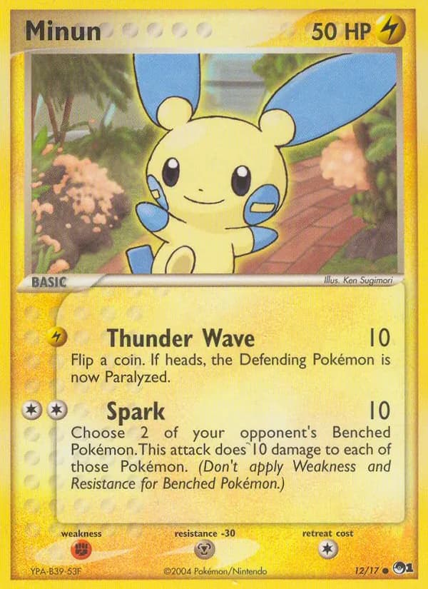 Minun card in English
