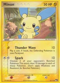 Minun card in English