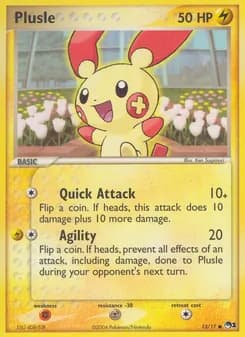 Plusle card in English