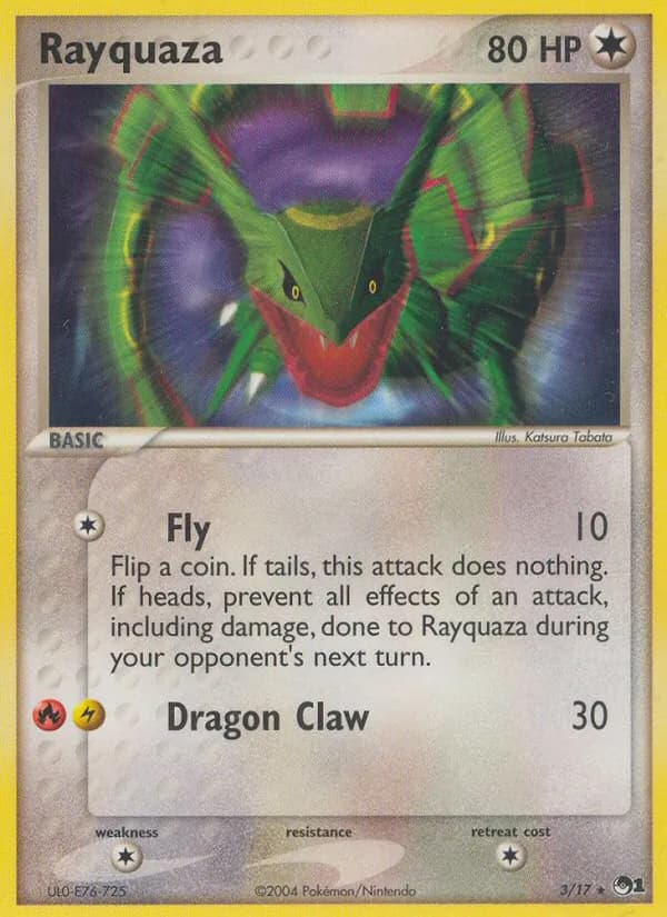 Rayquaza card in English
