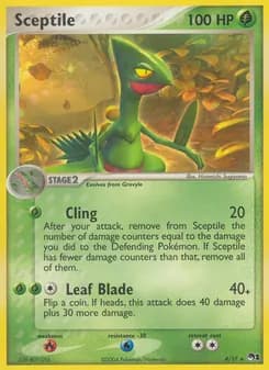 Sceptile card in English
