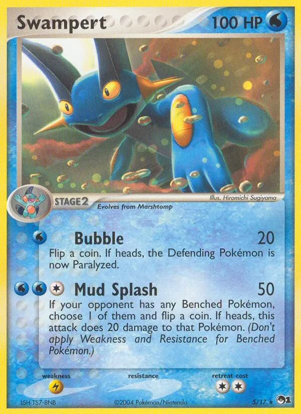 Swampert card in English
