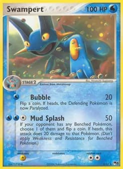 Swampert card in English