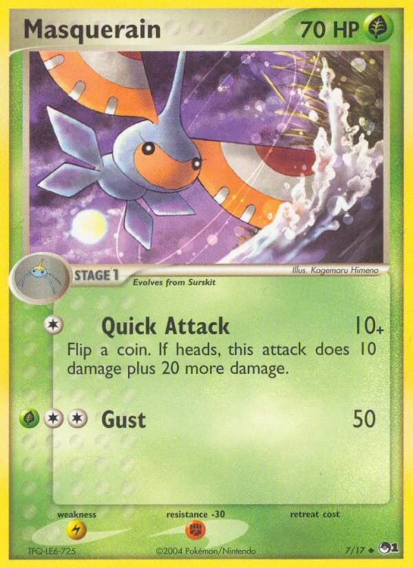Masquerain card in English