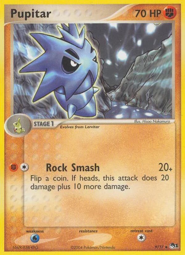 Pupitar card in English