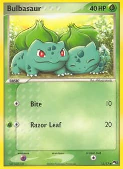 Bulbasaur card in English