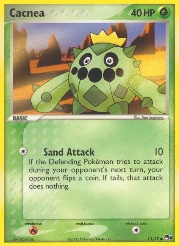 Cacnea card in English