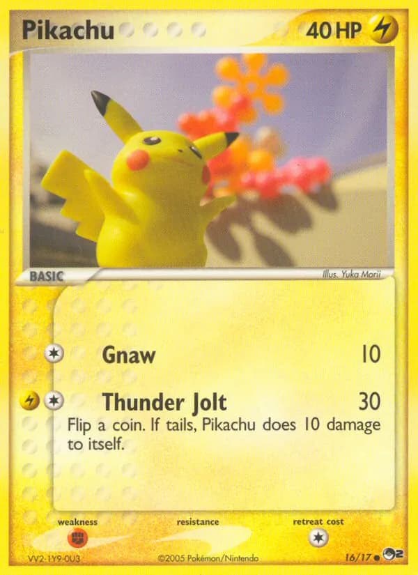 Pikachu card in English