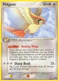 Pidgeot card in English