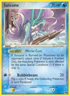 Suicune card in English