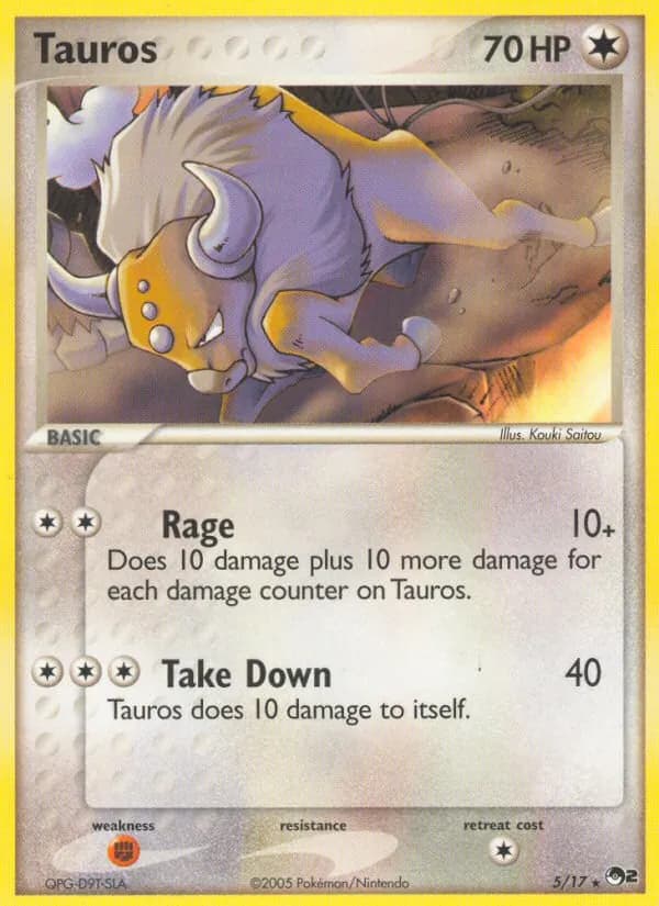 Tauros card in English