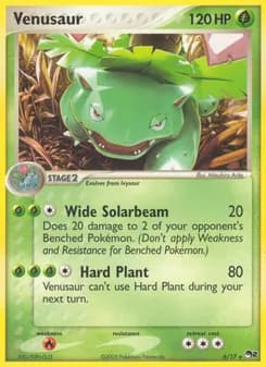 Venusaur card in English