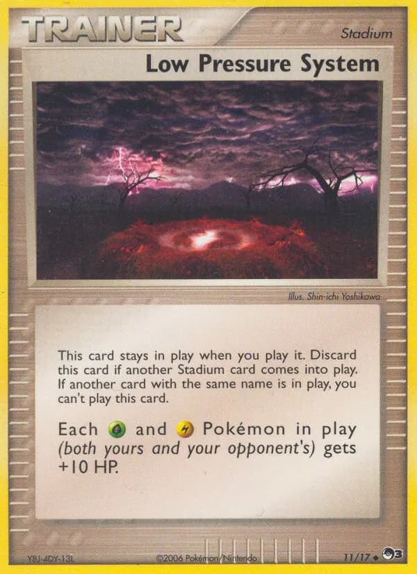 Low Pressure System card in English