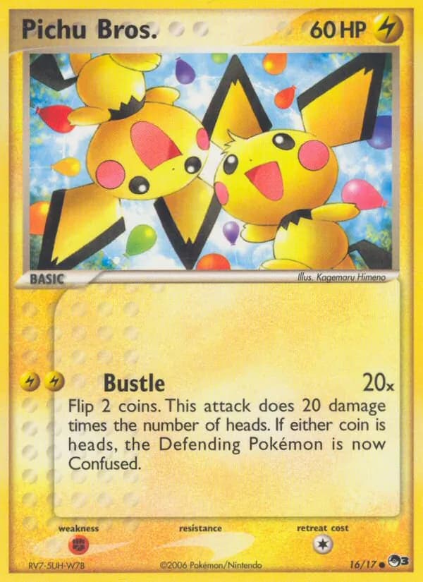 Pichu Bros. card in English