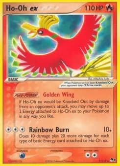 Ho-Oh ex card in English