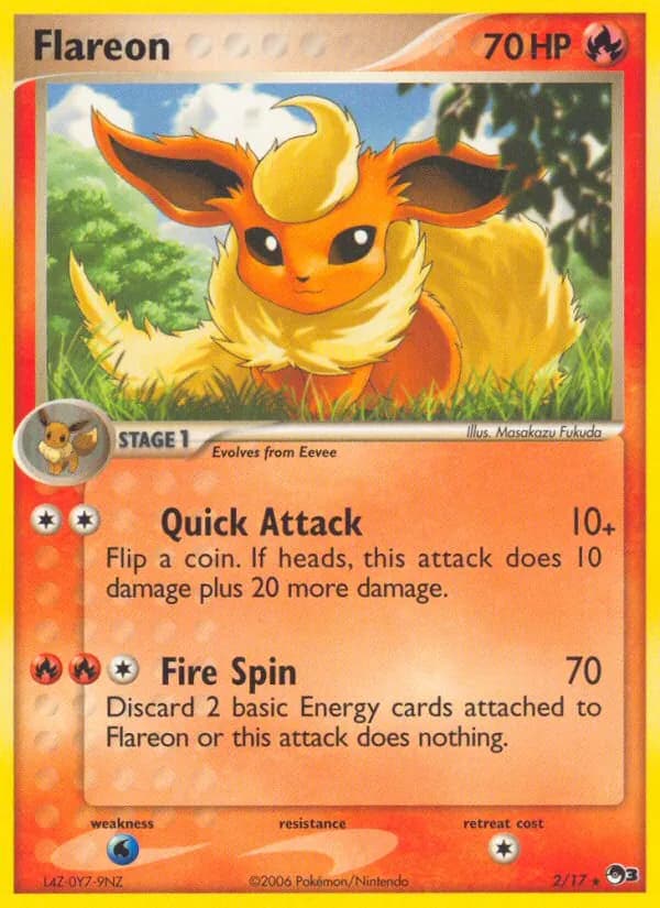 Flareon card in English
