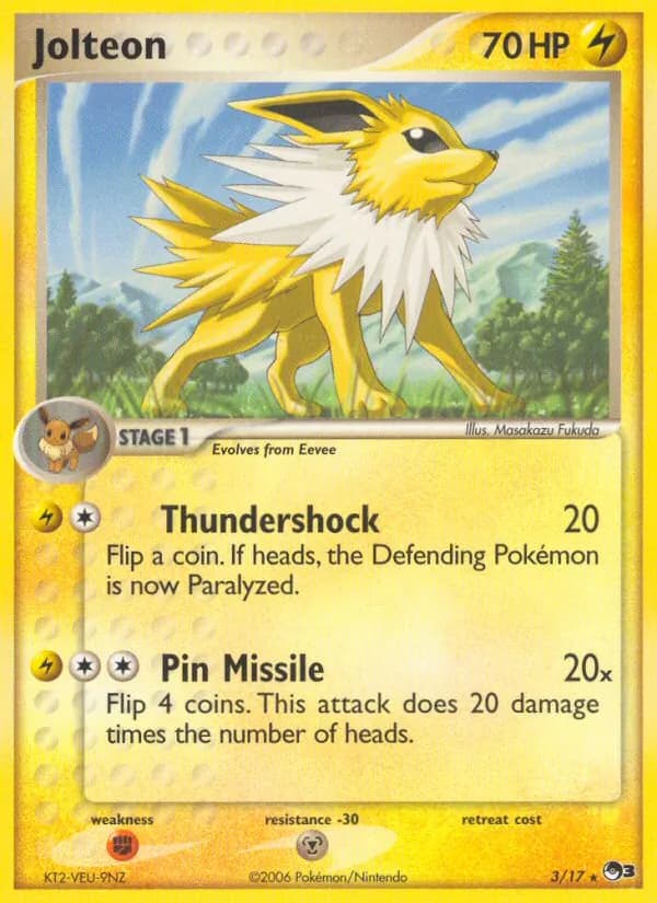 Jolteon card in English