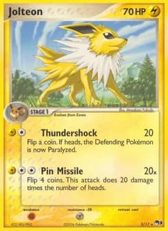 Jolteon card in English