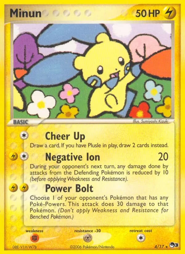 Minun card in English