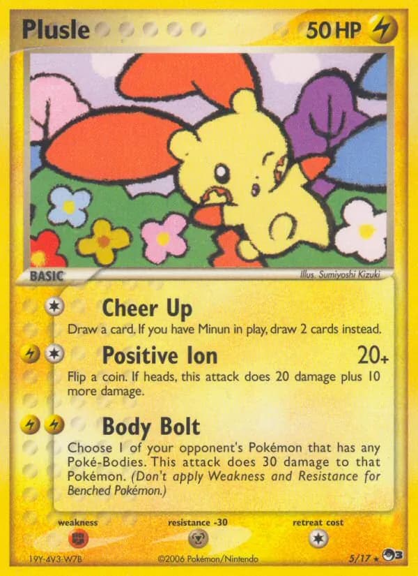 Plusle card in English
