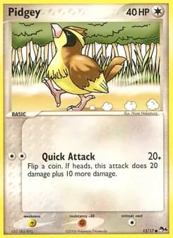 Pidgey card in English