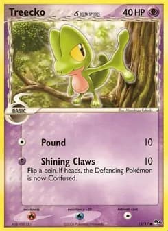 Treecko δ card in English