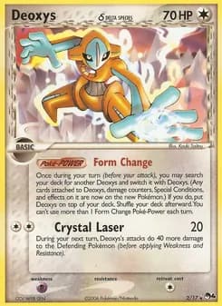 Deoxys δ card in English