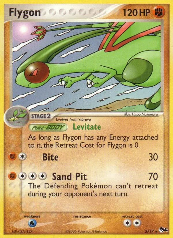 Flygon card in English
