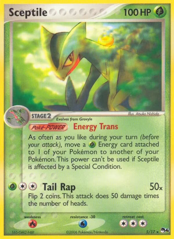 Sceptile card in English