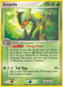 Sceptile card in English