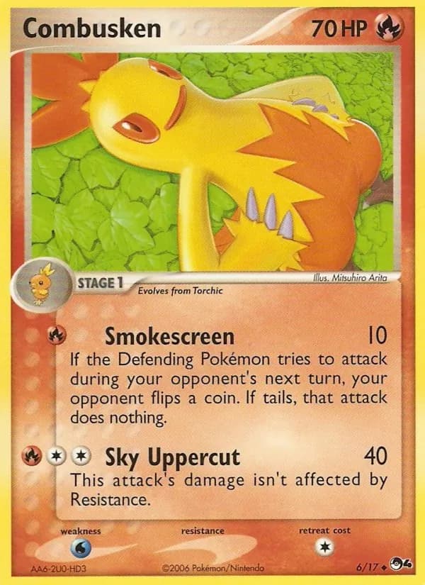 Combusken card in English