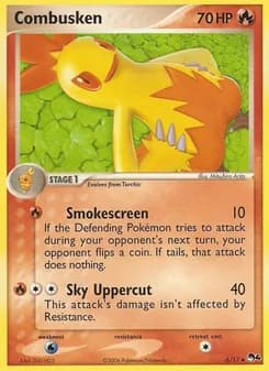 Combusken card in English