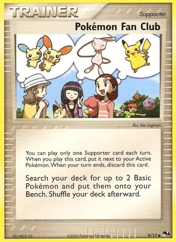 Pokémon Fan Club card in English