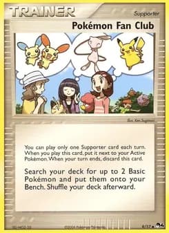Pokémon Fan Club card in English
