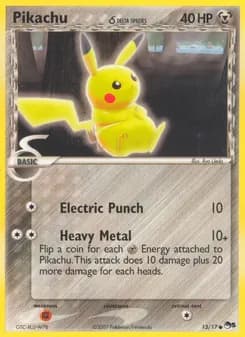 Pikachu δ card in English