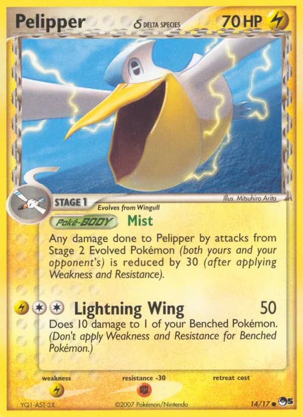 Pelipper δ card in English