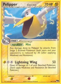 Pelipper δ card in English