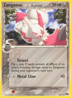 Zangoose δ card in English