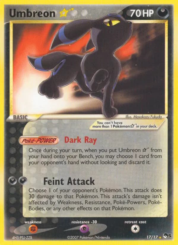 Umbreon ☆ card in English