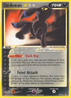 Umbreon ☆ card in English