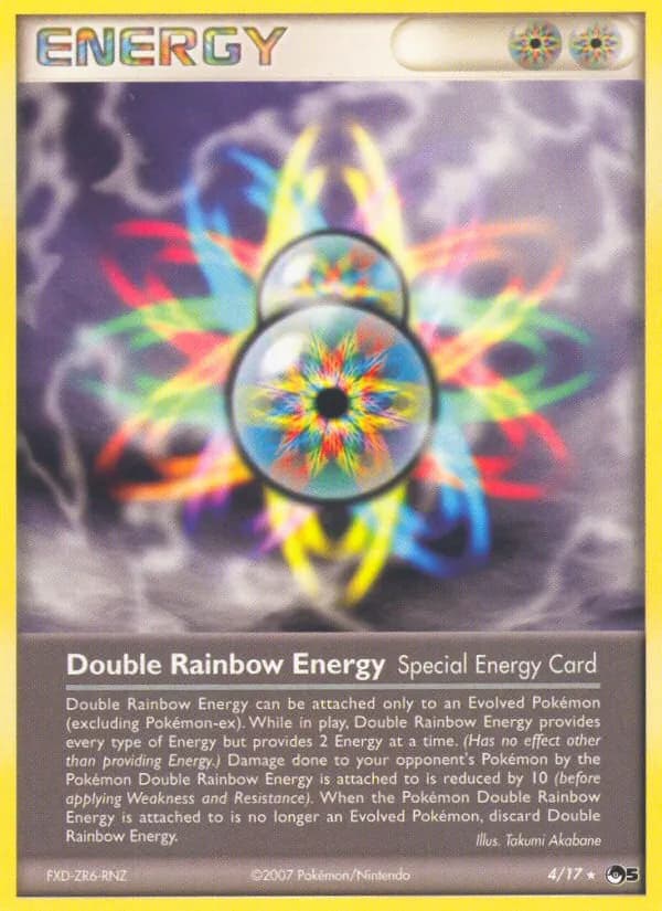 Double Rainbow Energy card in English