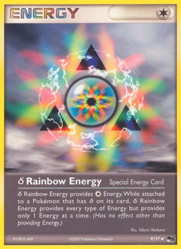 δ Rainbow Energy card in English