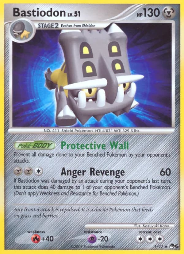 Bastiodon card in English