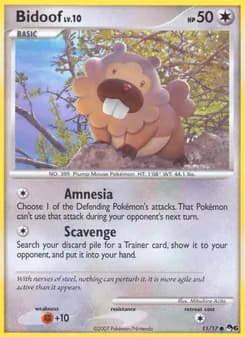 Bidoof card in English