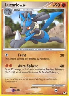 Lucario card in English