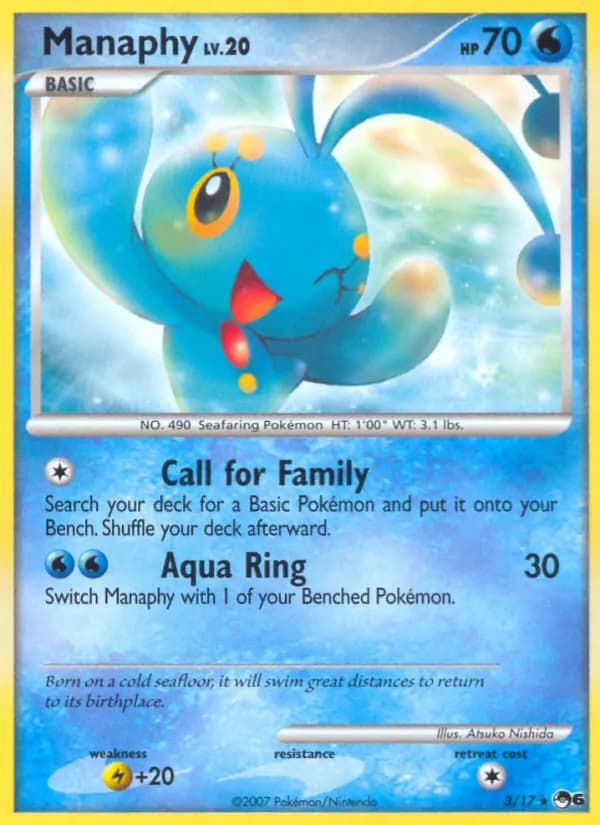 Manaphy card in English